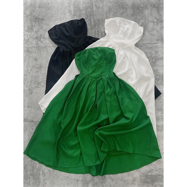 Đầm xoè cúp ngực tùng xếp ly