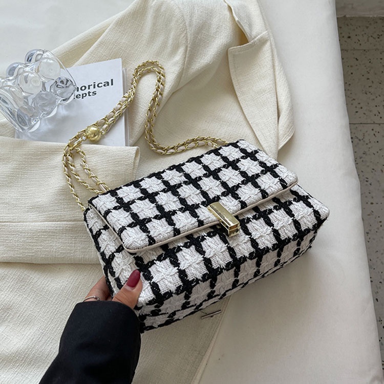 Túi Đeo Chéo Vai Bằng Len Thời Trang Sành Điệu Cho Nữ