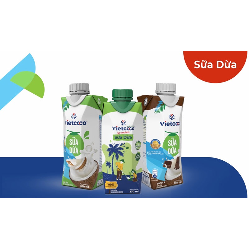 Nước Dừa / Sữa Dừa Nguyên Chât Vietcoco 330ml,240ml