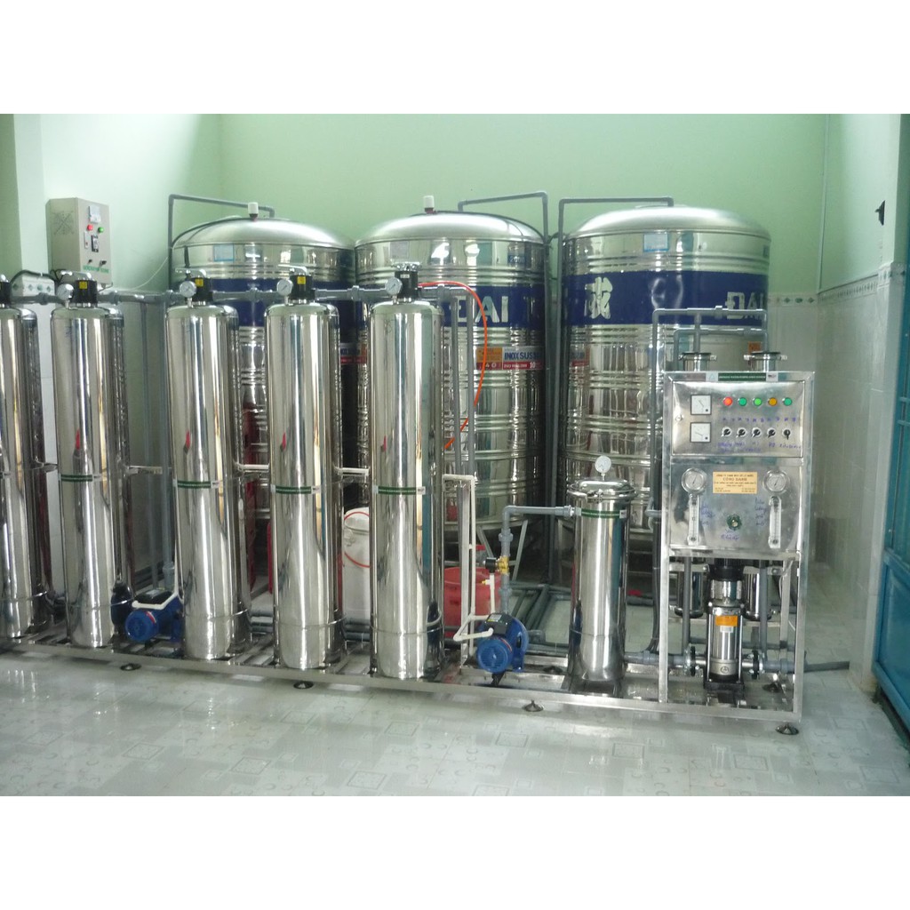dây chuyền lọc nước tinh khiết 1000 lít/h
