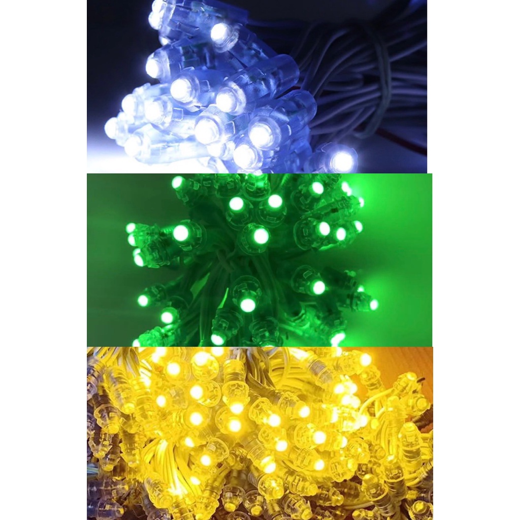 Đèn led đúc 9V Siêu sáng chống thấm nước ,thích hợp trang trí ngoài trời(ba màu xanh lá và trắng,vàng hoa cúc)