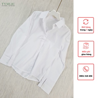 Áo sơ mi dài tay màu trắng tymlic
