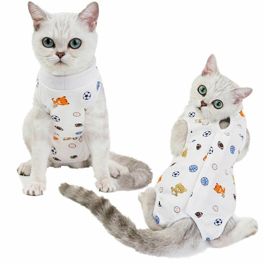 Áo Khoác Cotton Phục Hồi Vết Thương Cho Mèo