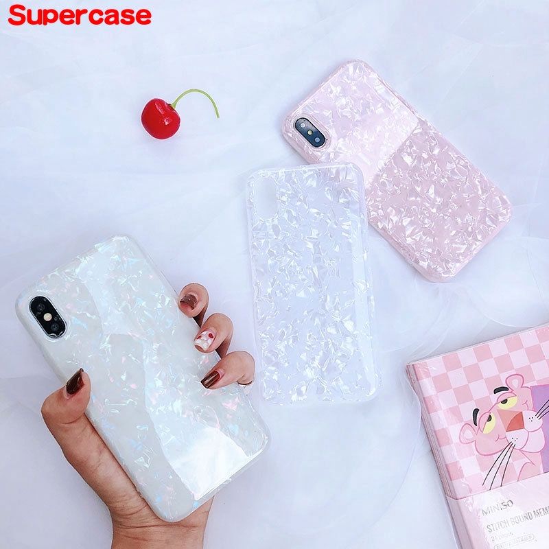 For Xiaomi Mi 10 Pro 9 8 SE Lite Redmi K30 Pro Note 7 Case Glitter Dream Shell Pattern Soft Cover