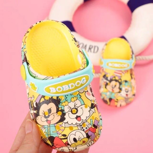 Dép sục cho bé siêu nhẹ Bobdog [CAM KẾT HÀNG Y HÌNH] hình mickey [HÀNG Y HÌNH]  chống trượt cho bé,