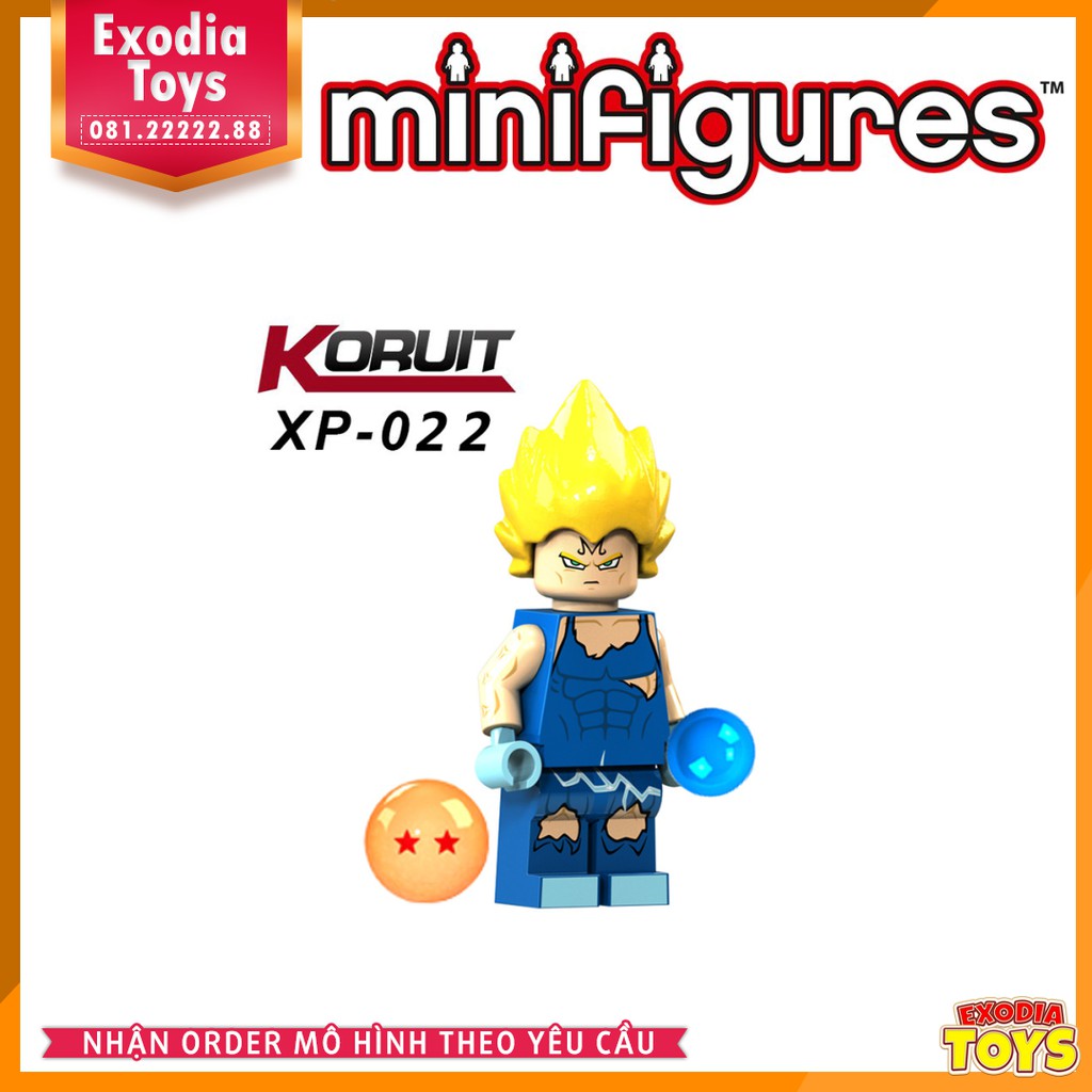 Xếp hình minifigure DragonBall : 7 viên ngọc rồng Gogeta, Vegeta, Xeno Goku, Vegeto - Đồ Chơi Lắp Ghép Sáng Tạo