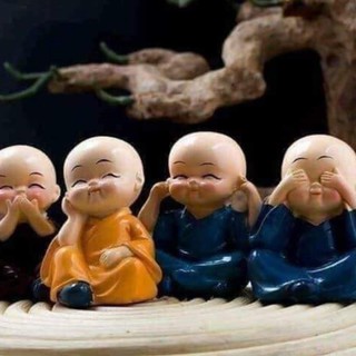 Bộ sét tượng 4 chú tiểu 4 không mẫu mới