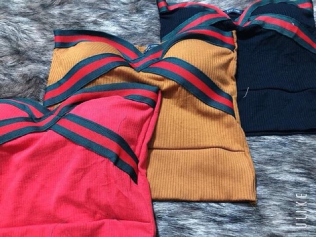 Áo ống thun gân phối kẻ- hìn thật cuối album | BigBuy360 - bigbuy360.vn