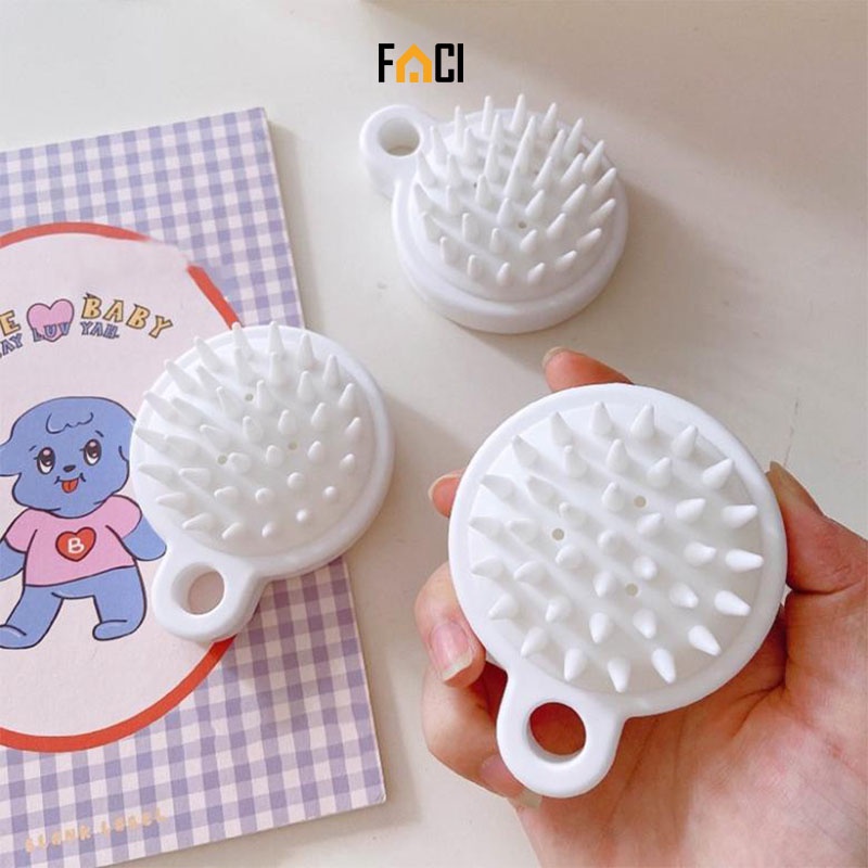 Lược silicone mát xa da đầu kiểu mới chải tóc thư giãn gia dụng nhà tắm tiện ích