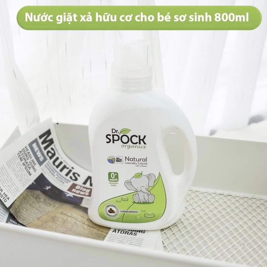 Nước giặt xả hữu cơ Dr. Spock Oraganic 0m (800ml / 2L / 3L)