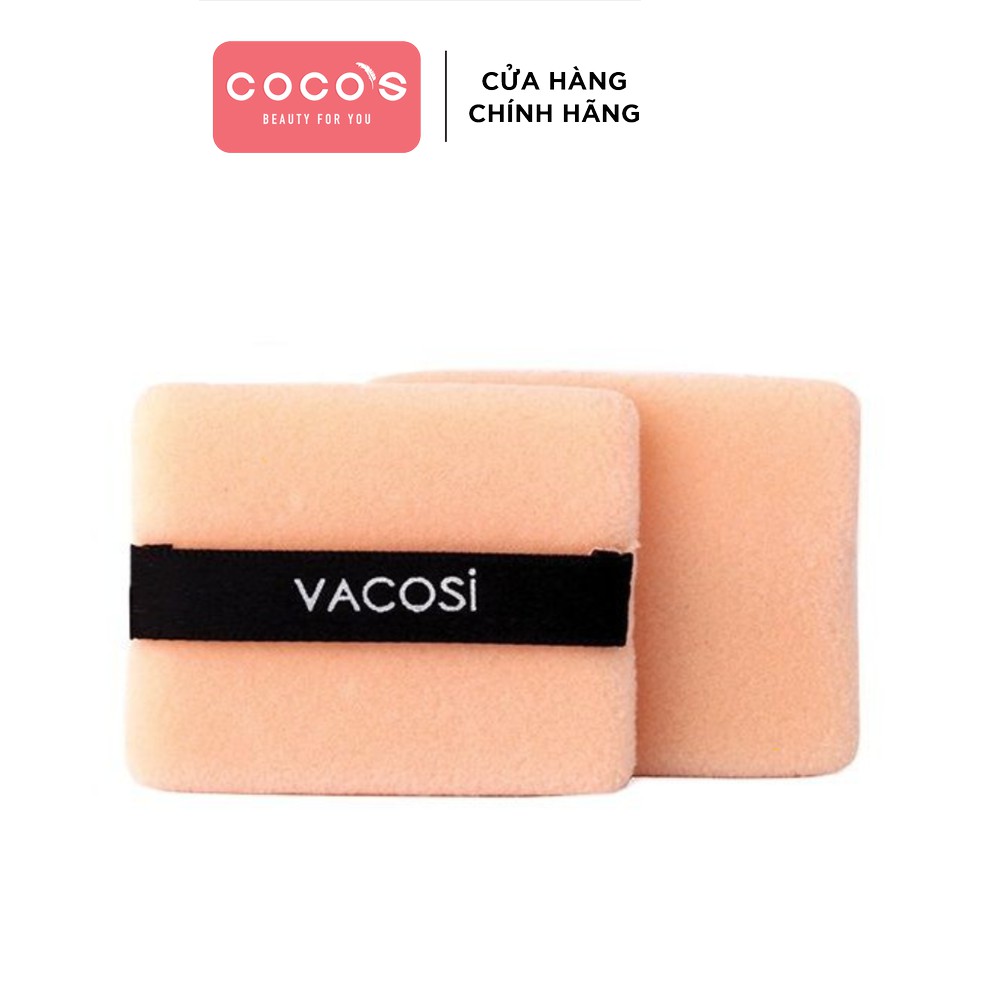 Bông phấn khô vacosi tròn, vuông ( 2 miếng)
