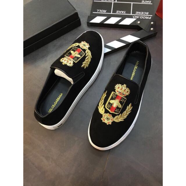 (Video Thật) Giầy Lười Nam Siêu Cấp Kiểu Dáng Trẻ Trung Thời Trang Ong Vàng Nhũ, Mác Dolce Chất Đẹp | BigBuy360 - bigbuy360.vn