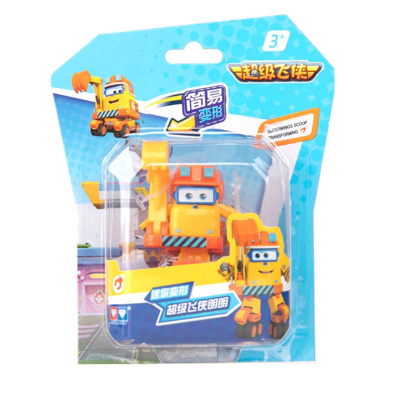 Đội bay siêu đẳng super wings Robot biến hình máy bay mini - Scoop Team Xây Dựng