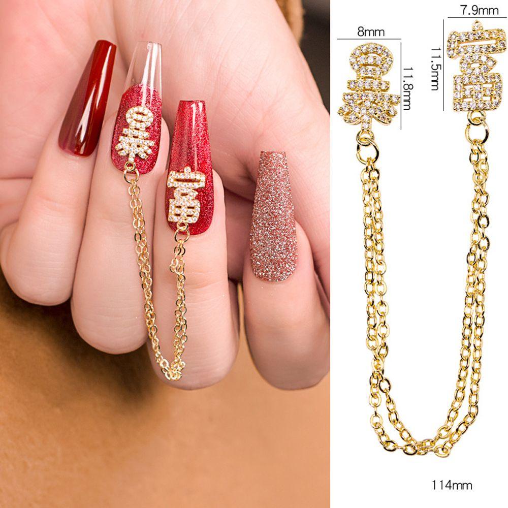 OCEANMAP Phụ Kiện Trang Trí Móng Tay 3D DIY Charms