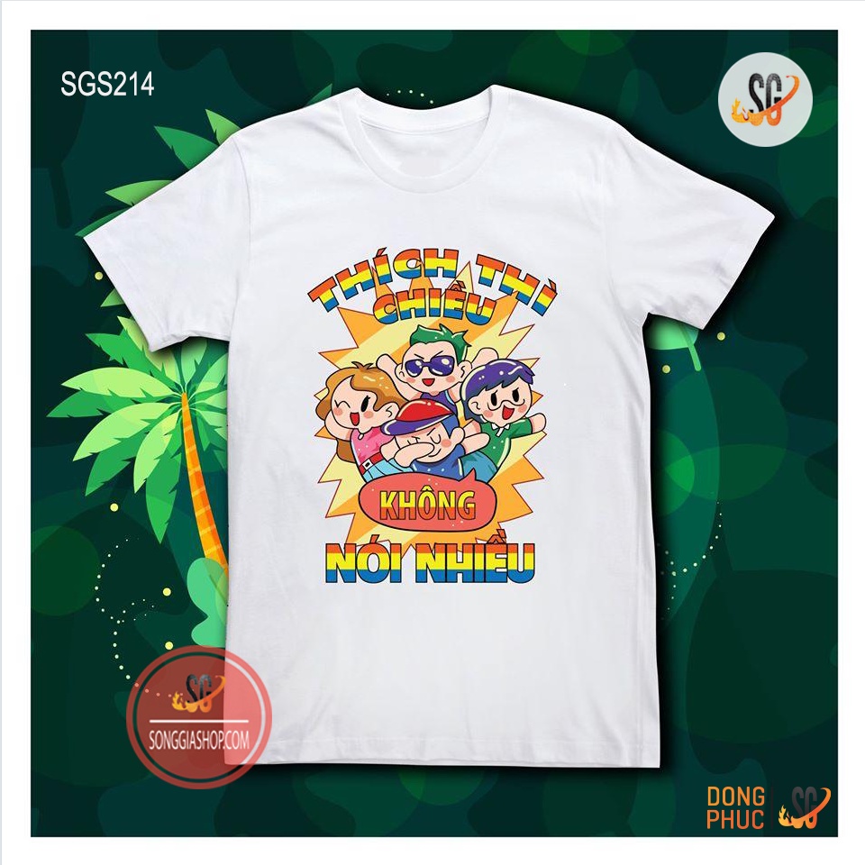 Áo thun nhóm nam nữ phông unisex đồng phục hội lớp teambuilding thun cotton 4 chiều SGS1 | SG