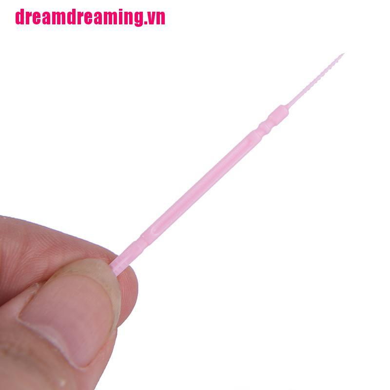 (Hàng Mới Về) 100 Tăm Xỉa Răng Với 2 Đầu Nhựa