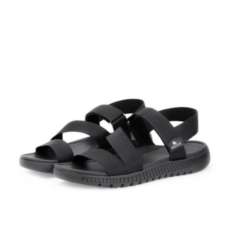 Giày Sandal Nam Nữ Thể Thao Quai Dù Cao Cấp Chính Hãng Facota HA01 Màu Đen Bảo Hành 1 Năm