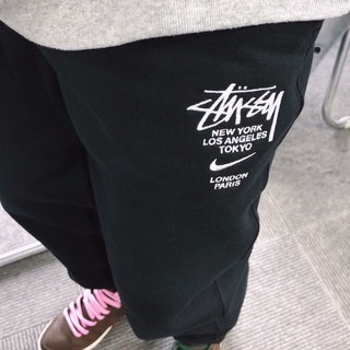 ▲■Nike x stussy 2021 Quần Dài Dáng Rộng Thoáng Khí Dành Cho Nam Và Nữ
