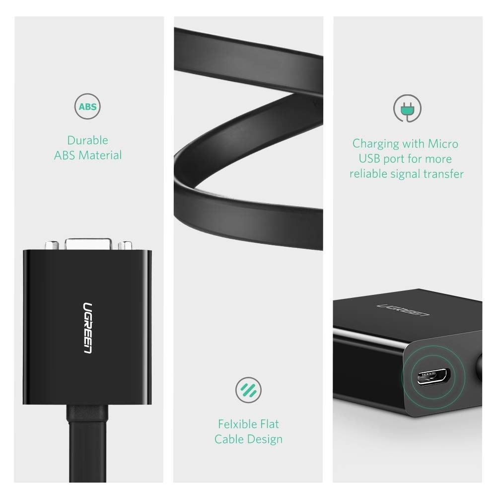 Cáp DVI 24+1 To VGA Cao Cấp, UGREEN 40259 Chính Hãng