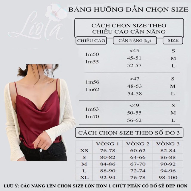 Áo 2 dây lụa cổ đổ Hàn Quốc cao cấp - top áo hai dây nữ cổ trễ thiết kế (hàng đẹp) thiết kế LIOLA