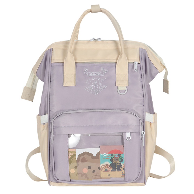 Ba Lô Đi Học Nhiều Ngăn Dễ Thương Cho Nữ