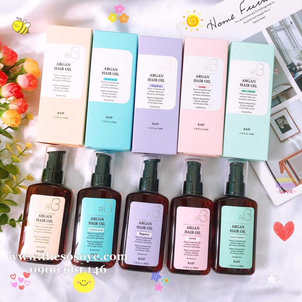 Tinh Dầu Argan Dưỡng Tóc R3  100ml