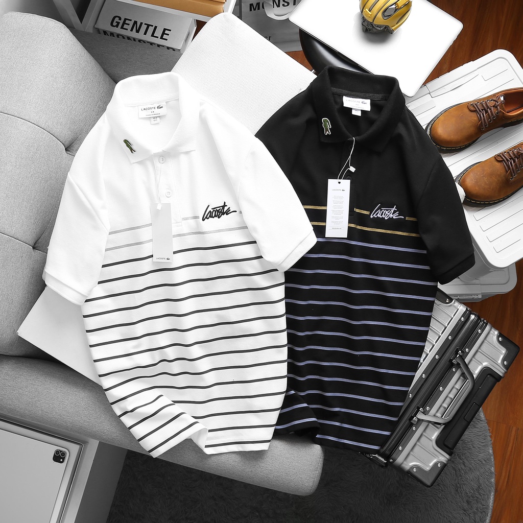 💥💥    POLO LACOSTE  KẺ SỌC CHÍNH PHẨM COTTON 100%  💥💥