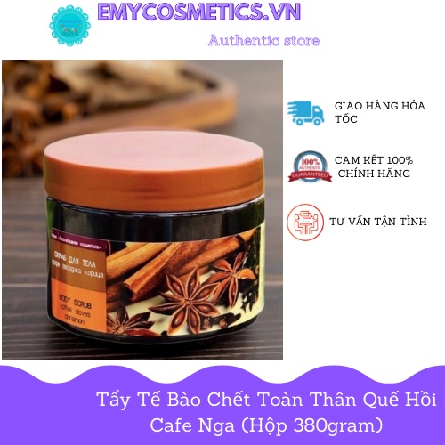 Tẩy tế bào chết toàn thân quế hồi Nga Mẫu Mới Hộp 380gram