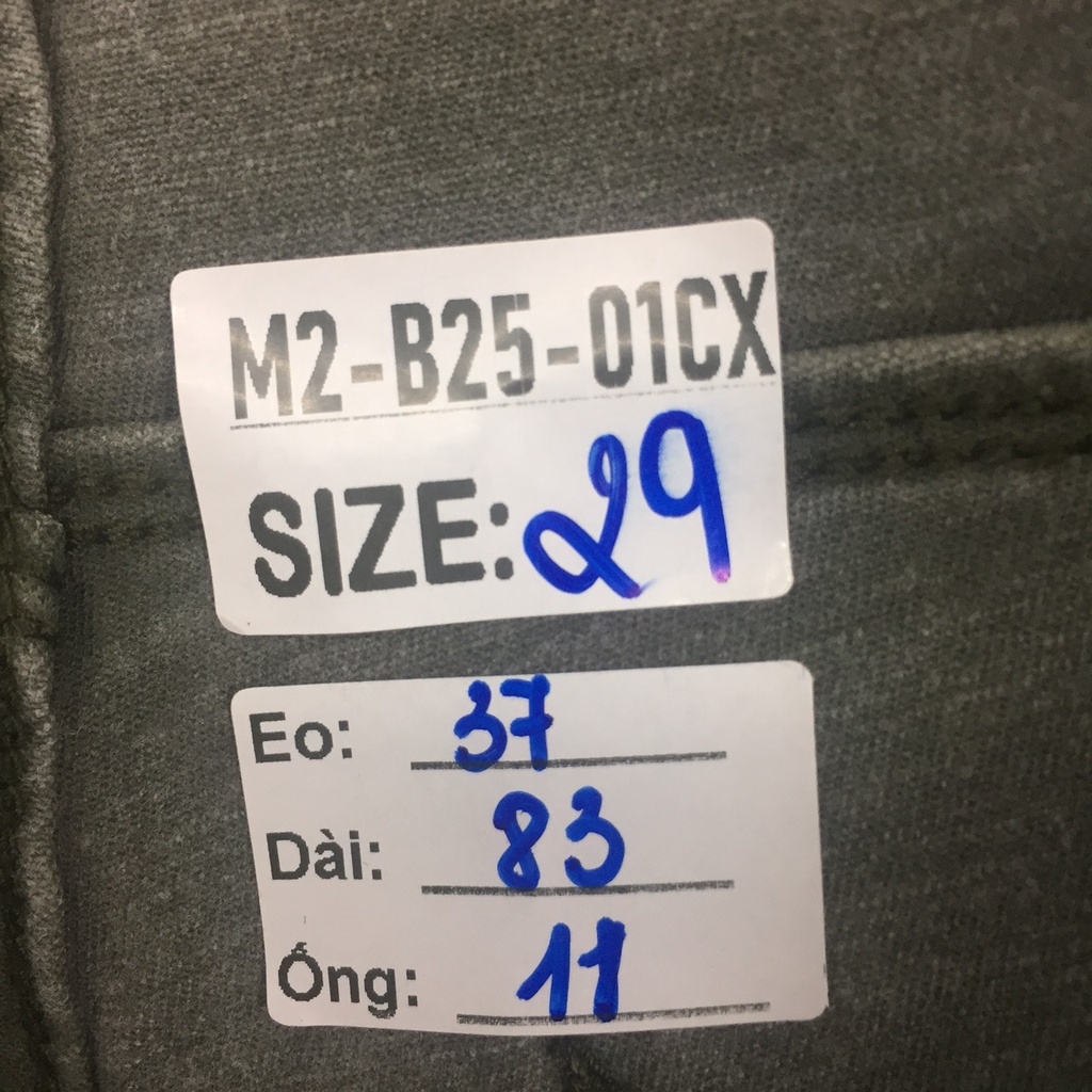 Quần Túi Hộp B2501CX - Size 29
