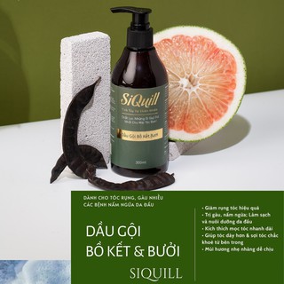 [Hoàn 10% Xu]Dầu Gội Bồ Kết Bưởi Ngăn Rụng Tóc SiQuill New Version