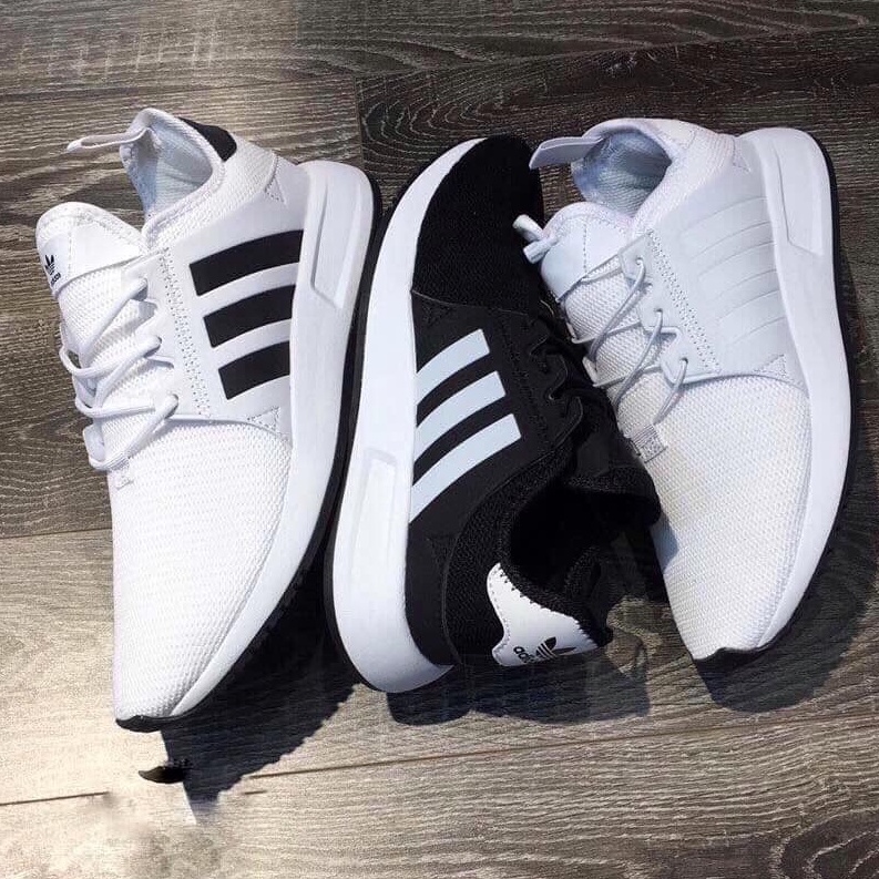 Giày Sneaker Nam Nữ Adidas Xprl Trắng Kẻ Đen Phản Quang