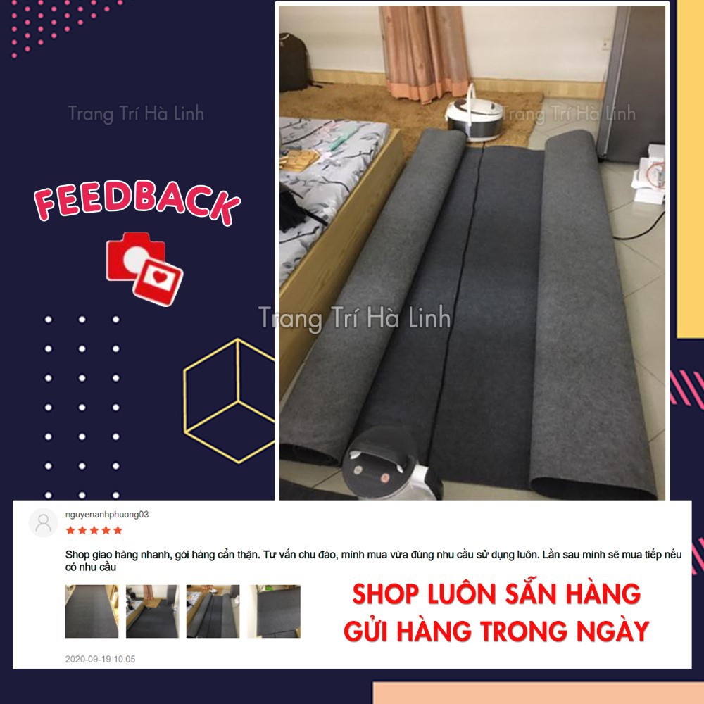 Thảm trải sàn nỉ lót sàn phòng khách dạng cuộn trải văn phòng sự kiện giá rẻ 3mm nhiều màu