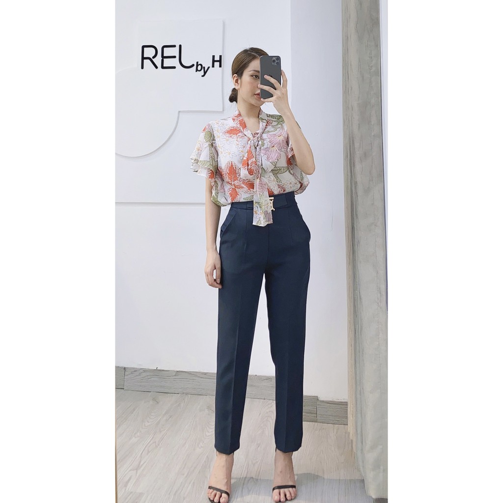 Set sale 50% quần baggy đai B và áo tơ tay tiên