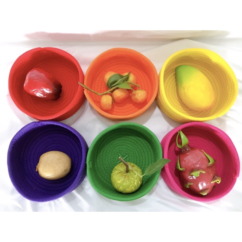 Giỏ đựng đồ cotton, giỏ đựng đồ, giỏ chứa đồ, giỏ đựng đồ sợi bông xinh xắn