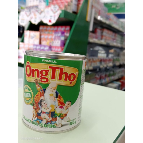 Ông Thọ Xanh Lá 380g hộp thiếc