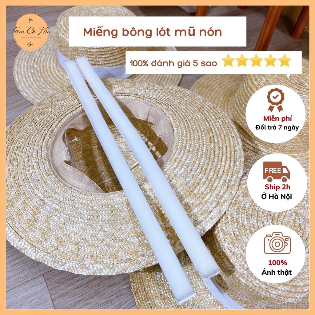Bông mút lót mũ nón cói Tiệm Cô Hìn ship 1h lỗi 1 đổi 1