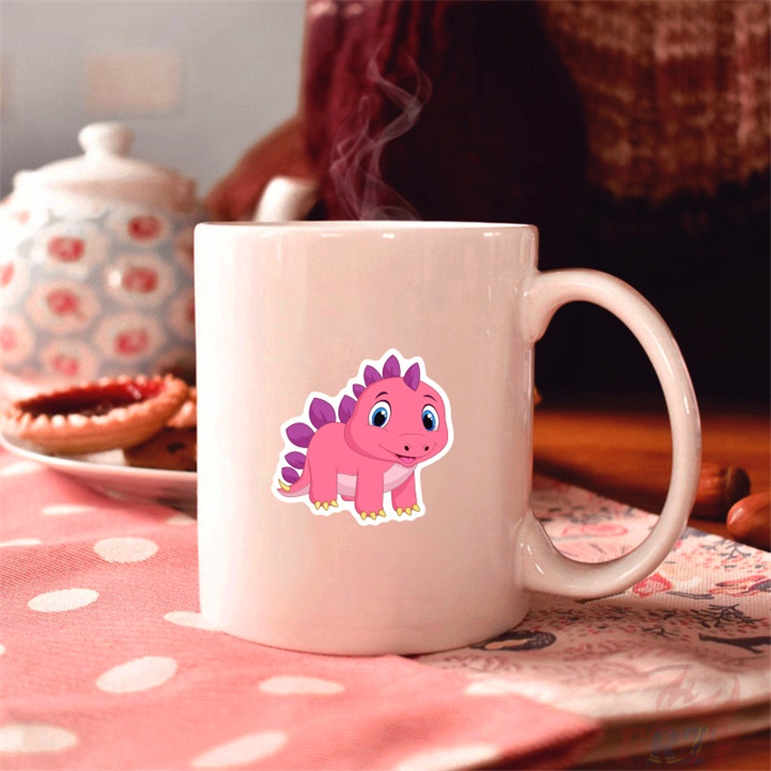 Bộ 50 Cái ❉ Miếng Dán Trang Trí Hình Khủng Long Q Series 01 Cho Bé ❉ Sticker Dán Tường Chống Thấm Nước Thời Trang