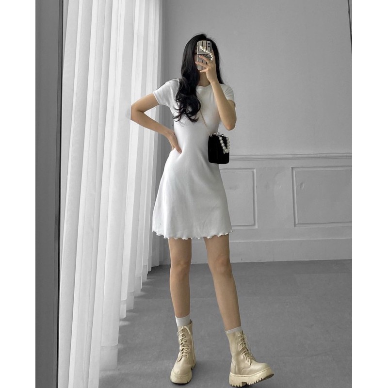 BASIC DRESS - ĐẦM THUN GÂN FORM XOÈ CỰC ĐẸP | BigBuy360 - bigbuy360.vn