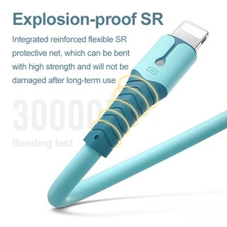 ⚡Dây Cáp Sạc Nhanh Đèn LED 1.5M 5A 5Liquid Silicone