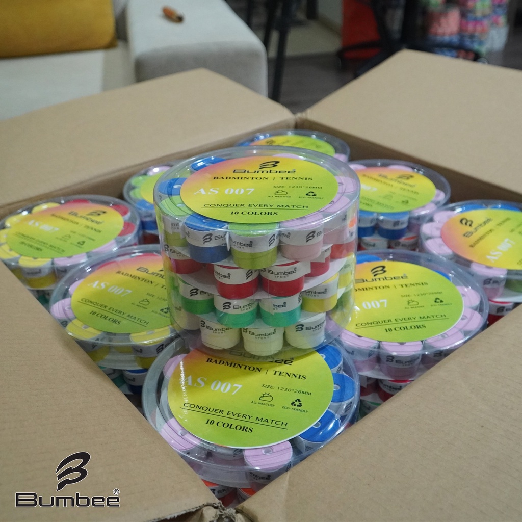 Quấn vợt cầu lông Bumbee AS007, Cuốn cán vợt chống trơn tương đương Yonex 3in1
