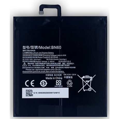 Pin zin Xiaomi Mipad 4 BN60 5810mAh | Dung lượng gốc | Tặng bộ tháo mở + seal dán