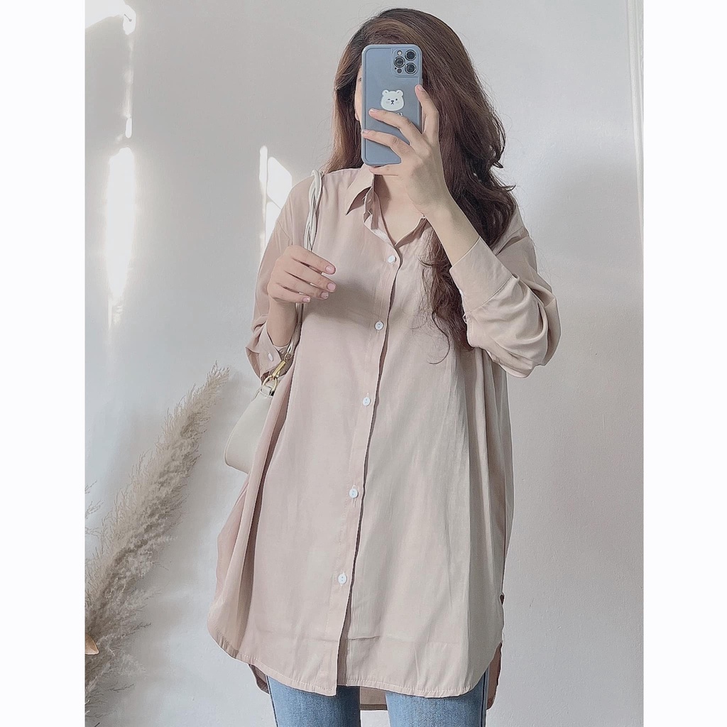 Áo sơ mi trơn ulzzang