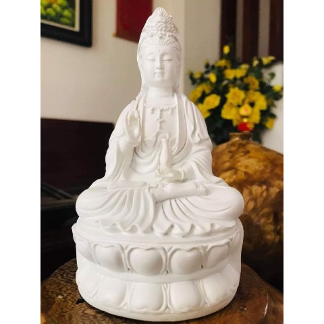 Tượng Bồ Tát Quán Thế Âm cao 14cm