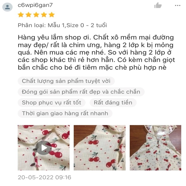 Áo choàng chống nắng cho bé - Áo choàng xô muslin cho bé kèm tấm chắn giọt bắn từ 0 - 5 tuổi