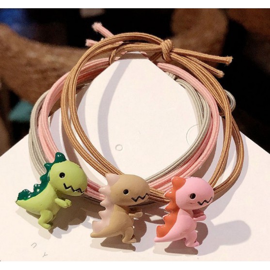 Dây buộc tóc khủng long phong cách Hàn Quốc - Chun cột tóc Hoạt Hình Dễ Thương Molangshop
