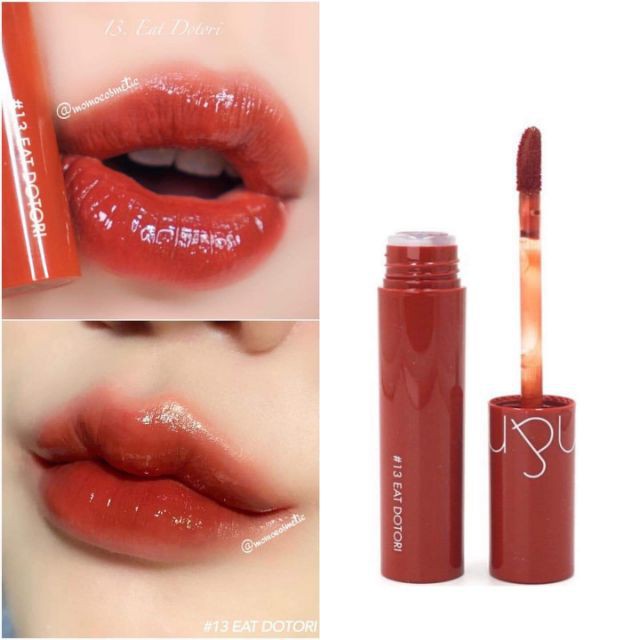 Son Tint bóng Hàn Quốc lip Tint màu 13 Eat Dotori