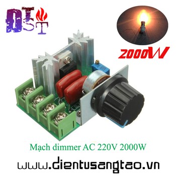 Mạch dimmer AC 220V 2000W