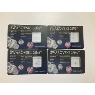 Đá đính răng cao cấp đế bằng từ Cộng hòa áo (Austria)- vỉ 1 viên