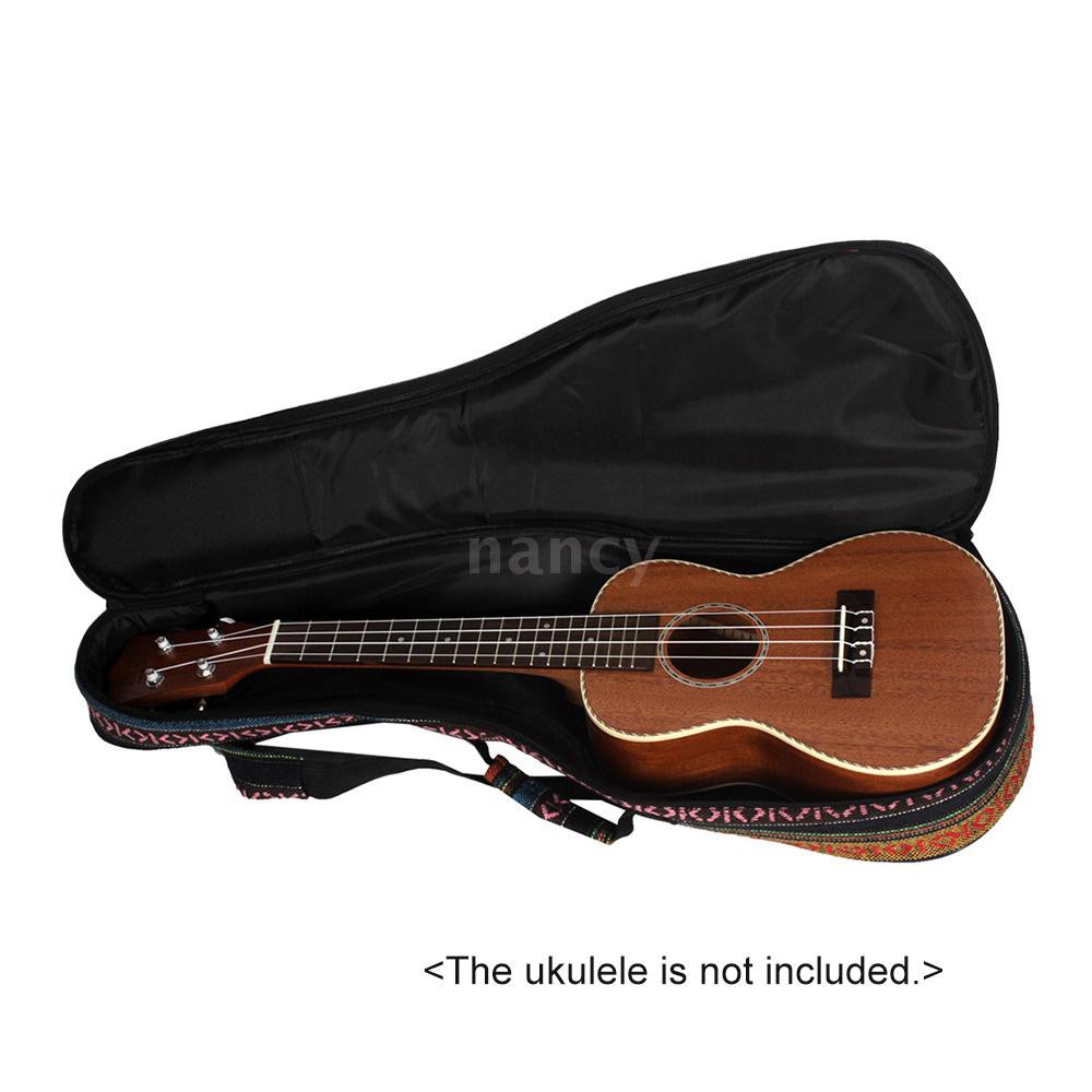 Balo đựng đàn ukulele 23" 6mm bằng vải cotton nhiều màu