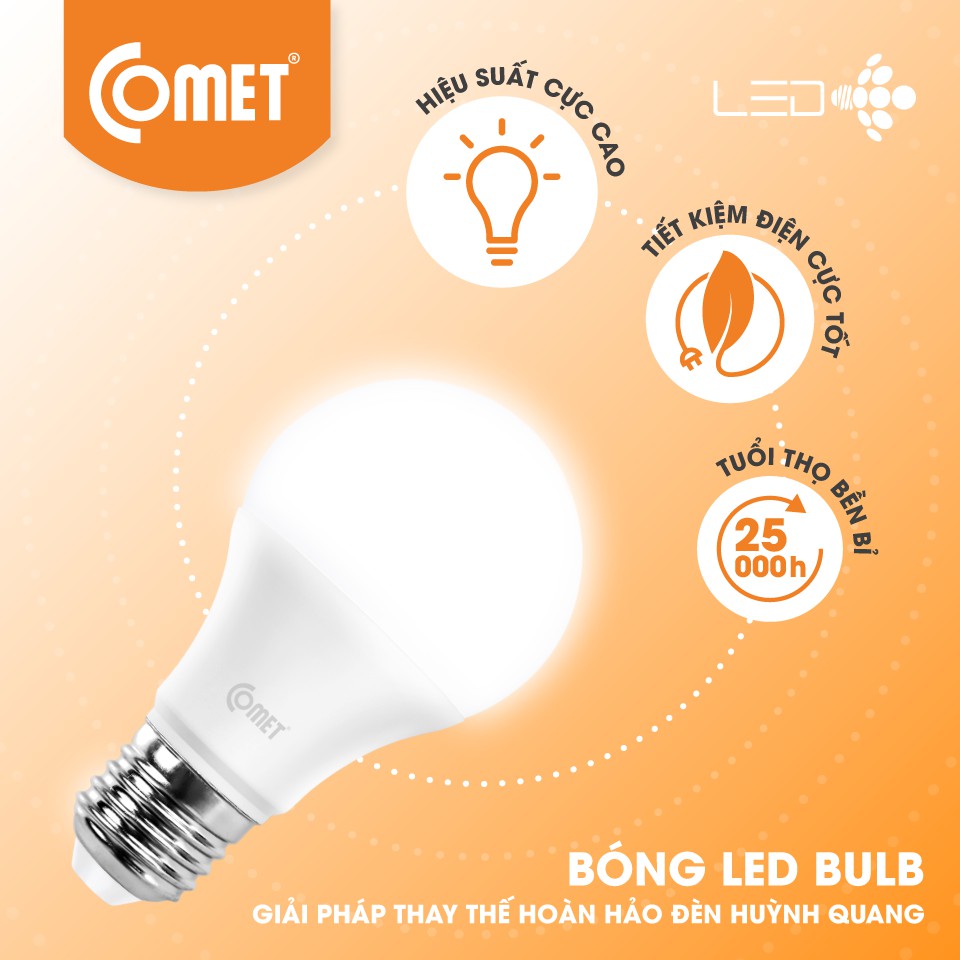 Bóng led 7W Comet CB13-7D/W